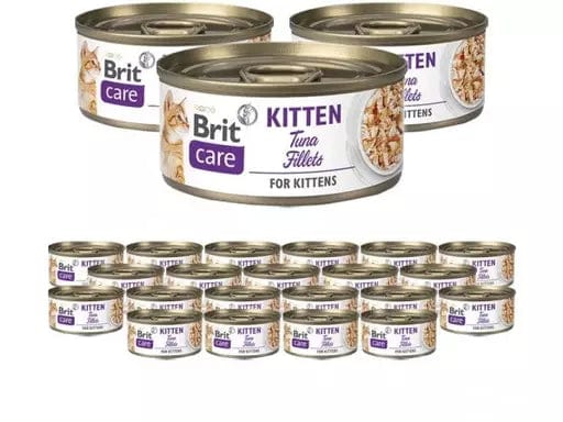 Brit Care Cat Kitten. Tuna Fillets 24x70g
