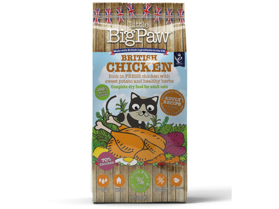 British Chicken Complete dry food for Adult Cats 1.5KG /Little BigPaw