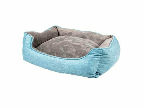 Bed Rectangular Tweed Sky - Blue/Black
