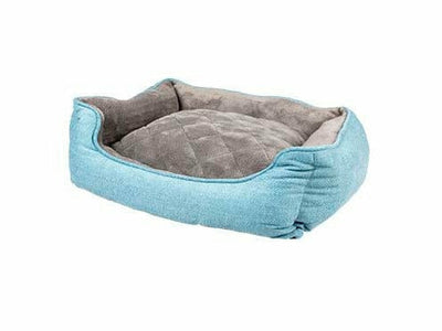 Bed Rectangular Tweed Sky - Blue/Black