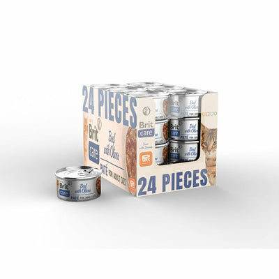 Beef Pate with Olives Box 70gx24 pcs Brit Care