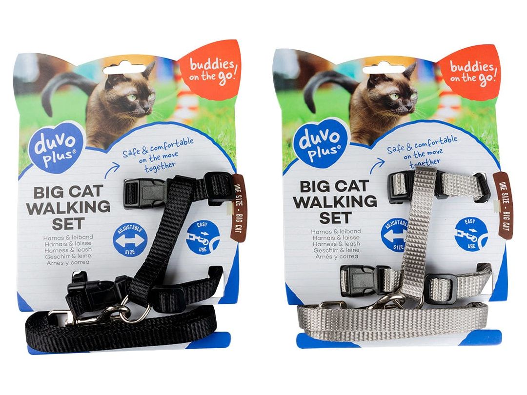 Big Cat Walking Set Uni 30-50cm / 12mm - 125cm Mixed Colors