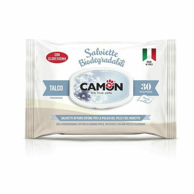 Biodegradable Cotton Cleansing Wipes - Baby Powder (30 pcs)