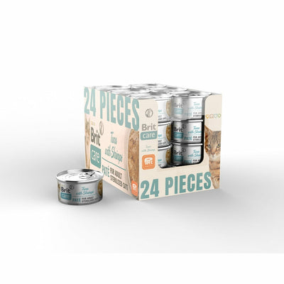 Brit Care -Sterilized Tuna Paté with Shrimps Box 70gx24 pcs 