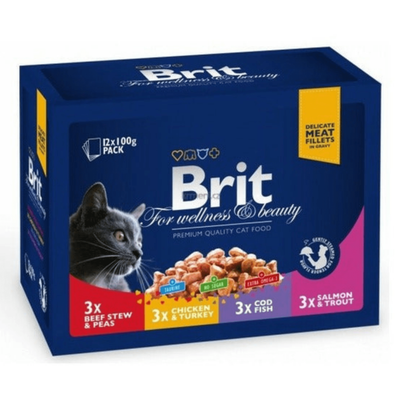 Brit Premium Cat Pouches Family Plate 1200 g 