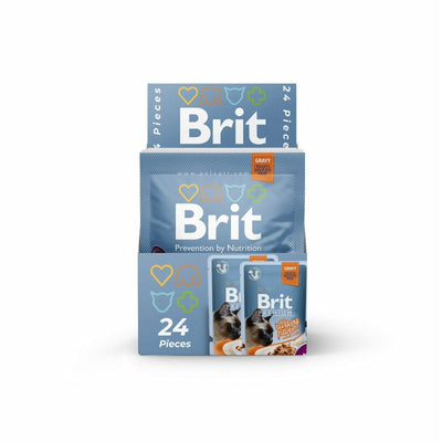 Brit Premium Fillets in Gravy with Turkey 24X85g pouches