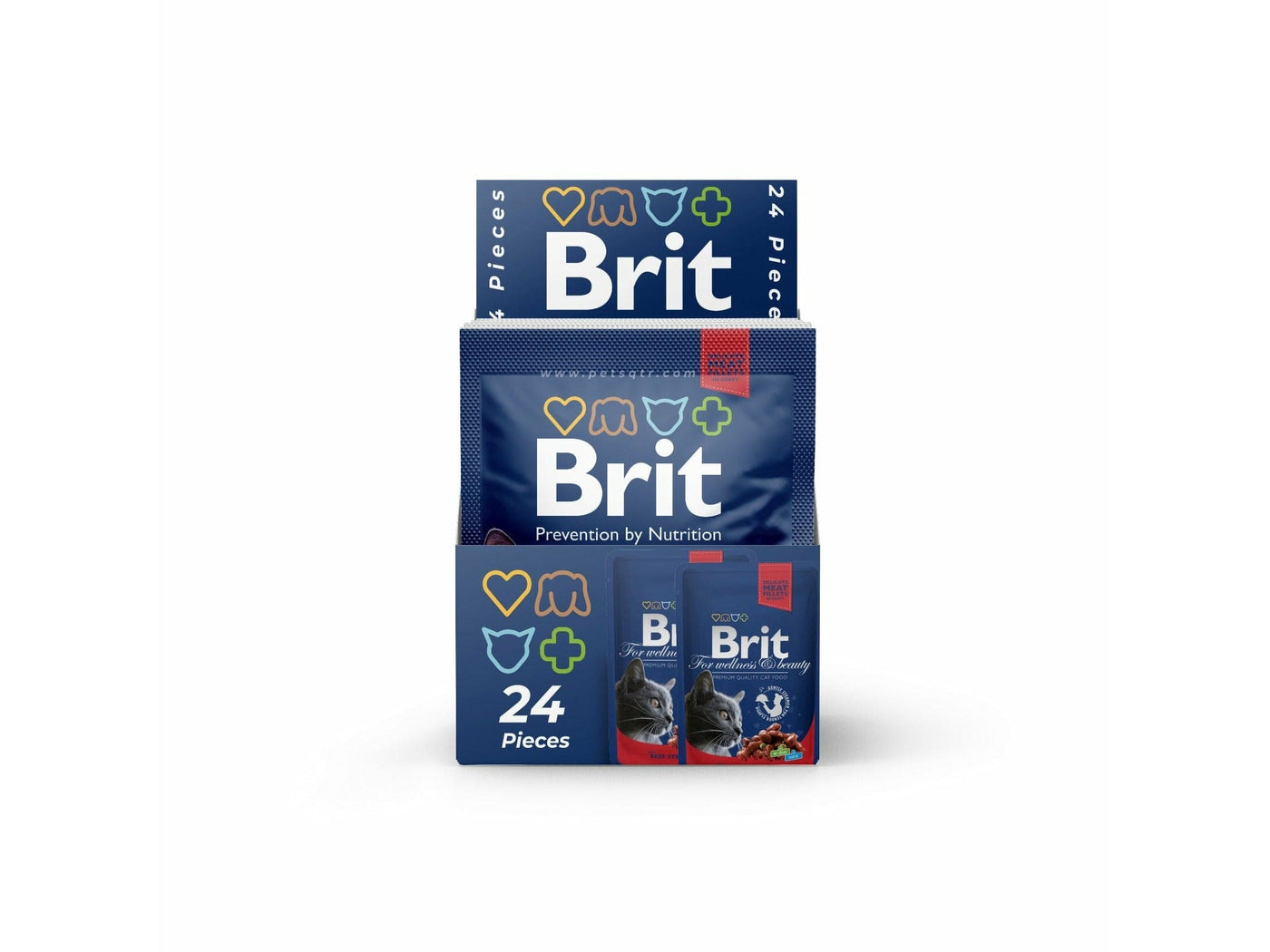 Brit Premium Gravy with Beef Stew & Peas 24x100g pouches