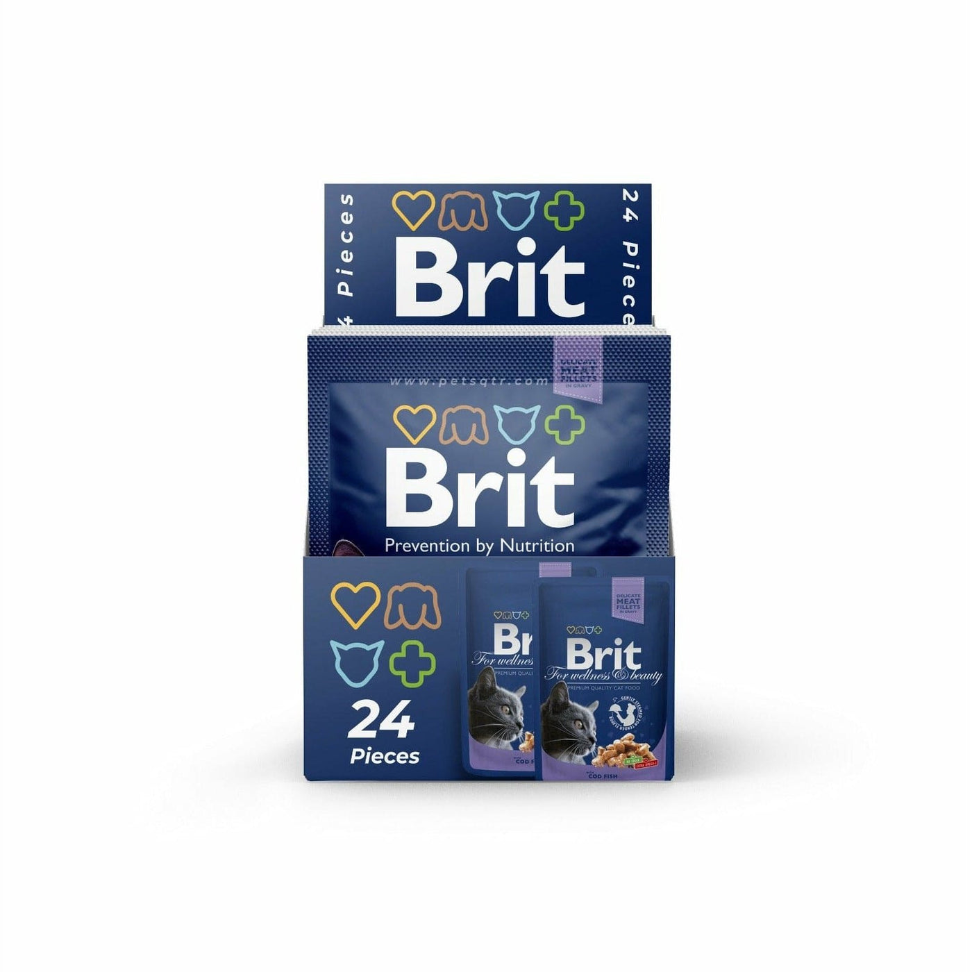 Brit Premium Gravy with Cod Fish 24x100g pouches
