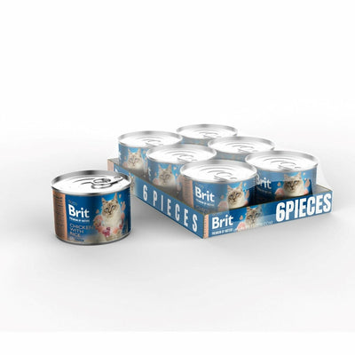 Brit Premium by Nature -Chicken with Hearts (6x200g) 