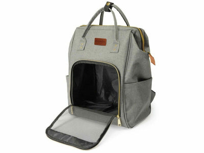 "Pet Fashion" Backpack –Denim Grey Inside