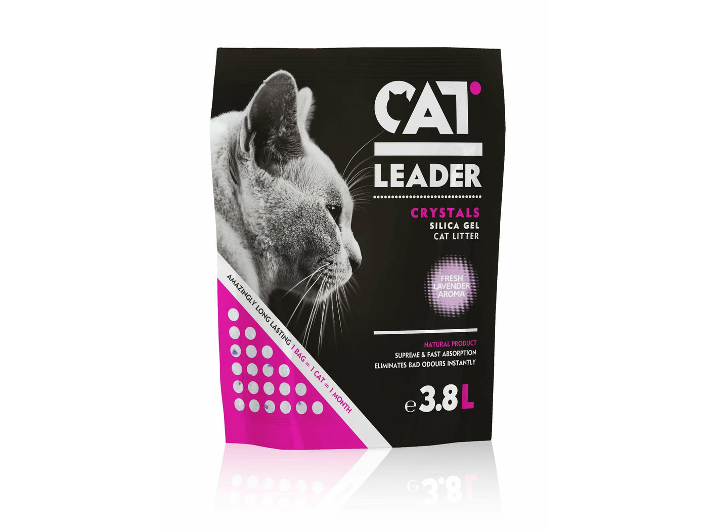 CAT LEADER CRYSTALS LAVENDER 3,8L