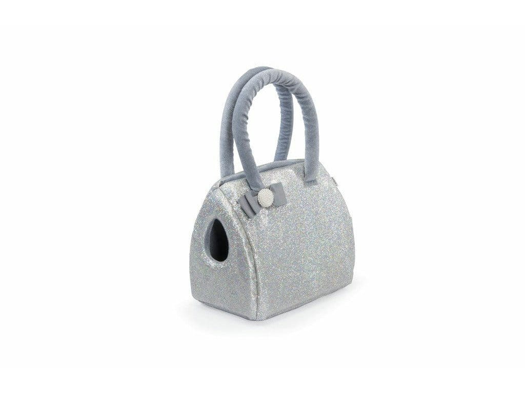 Pet Carrier With Bow - Silverglitter - Sm