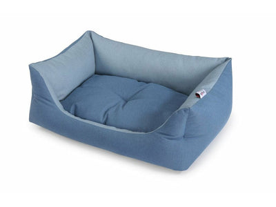 Rectangular bed with wadding,