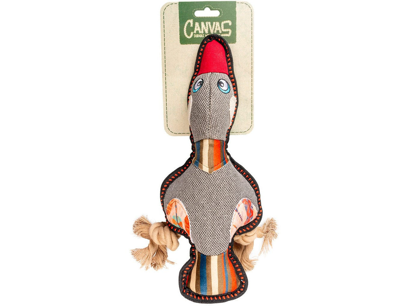 Canvas Duck - 33x13x6 cm Grey