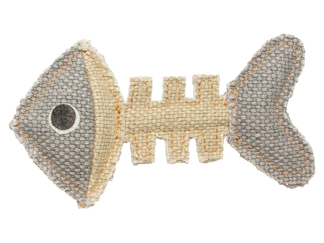 Canvas Fish Bone - 14x8x2 cm Grey