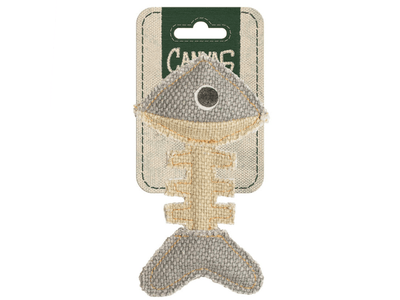 Canvas Fish Bone - 14x8x2 cm Grey