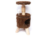 Castor Cat Scratching Post - 28x28x66 cm | Durable Sisal &amp; Plush Cat Tree