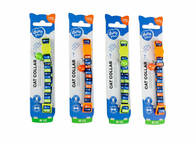 Cat Collar Fish Bones Nylon - Mixed Colors 20-30cm / 10mm