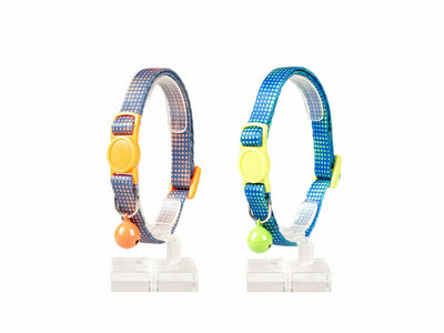 Cat Collar Retro Dots Nylon 20-30cm / 10mm - Mixed Colors