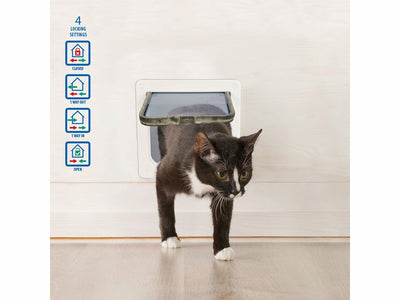 Cat Door + Tunnel White 19x19.7cm