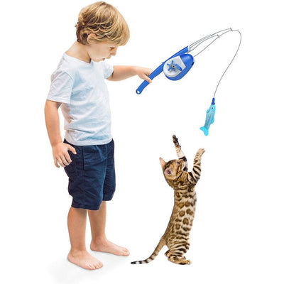 Cat Toy Fish 'N Catch Playing Rod (200cm)