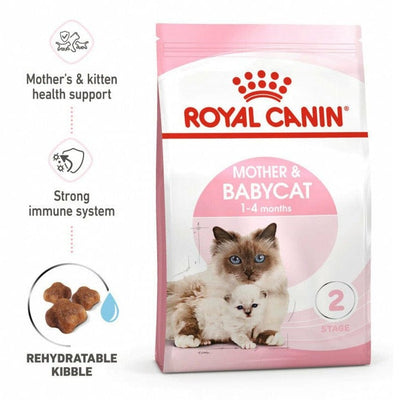 Cat food for mother cats and kittens, featuring high-quality protein, vitamins, and minerals to promote growth, immunity, and digestion