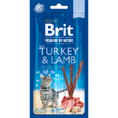Cat meat chew sticks! Delicious snacks for kittens and adult cats, enriched with vitamins and taurine for digestion. Each package has three individually wrapped sticks to keep them fresh. Treat your cat to a tasty reward