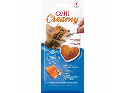 Catit Creamy Lickable Cat Treats - Salmon &amp; Prawns