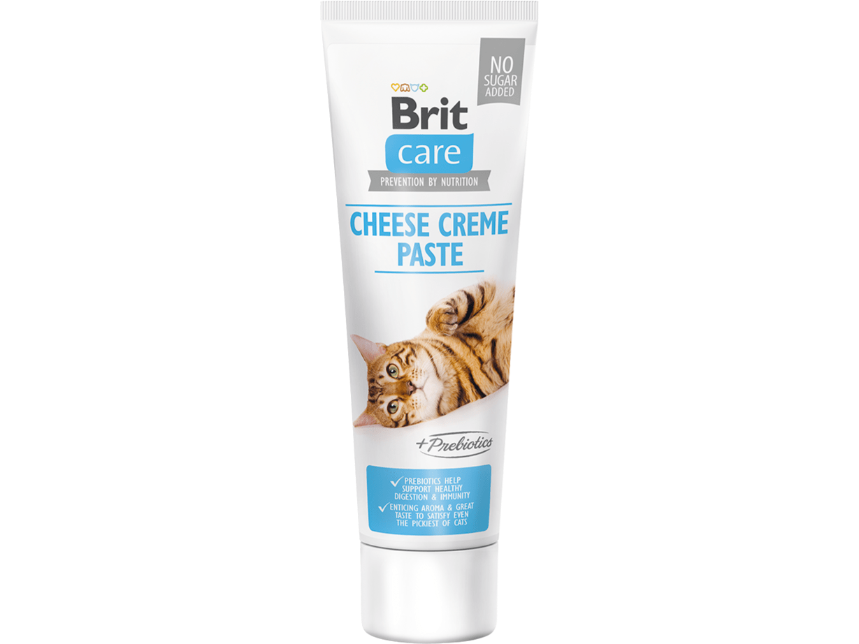 Brit Care Cat Paste Cheese Creme enriched with Prebiotics 100 g