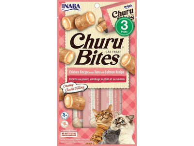 Churu Bites-Tuna with Salmon 10gx3 Pouches Front