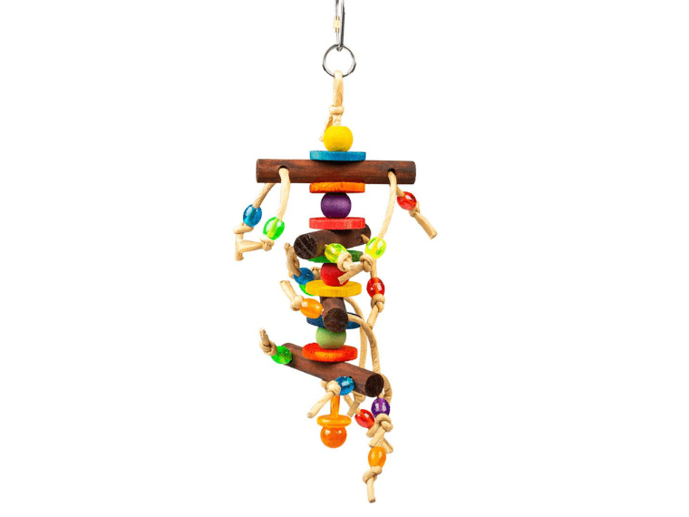 Colourful Hanger with Wooden Blocks &amp; Toys 28x10.2x6cm Multicolour