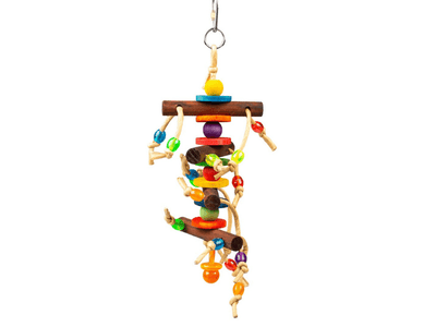 Colourful Hanger with Wooden Blocks &amp; Toys 28x10.2x6cm Multicolour