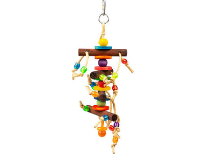 Colourful Hanger with Wooden Blocks &amp; Toys 28x10.2x6cm Multicolour