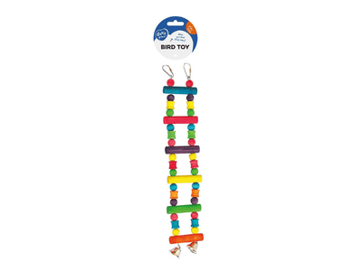 Colourful Wooden Ladder With Bell - 35cm