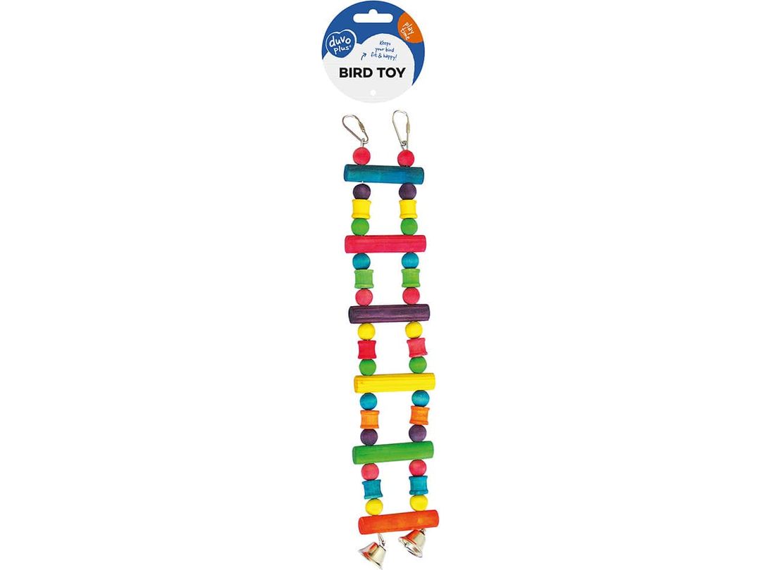 Colourful Wooden Ladder With Bell - 35cm