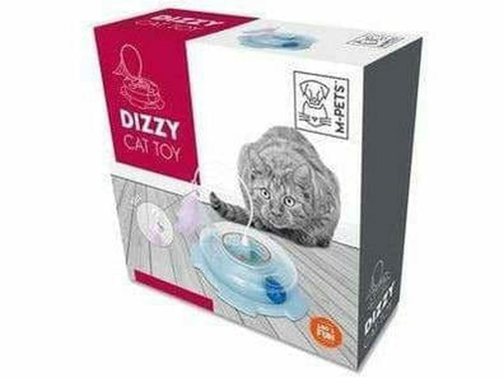 DIZZY CAT TOY BLUE