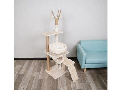 Cat Tree & Scratching Light Grey 41*41*126