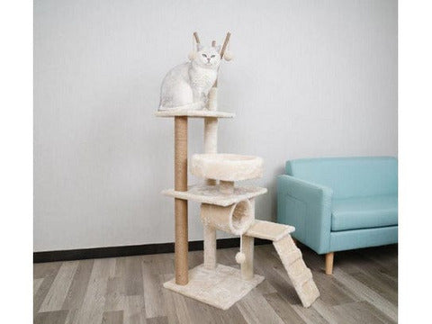 Cat Tree & Scratching Light Grey 41*41*126