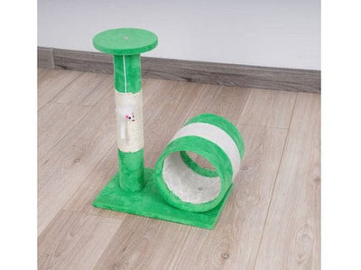 Cat Tree & Scratching Green+Beige 32*20*43