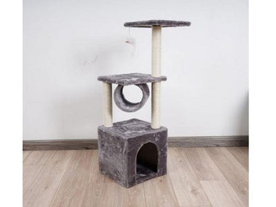 Cat Tree & Scratching Grey Dark Grey Beige 30*30*92