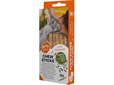 Delicious gnawing stick made of willow wood &amp; alfalfa