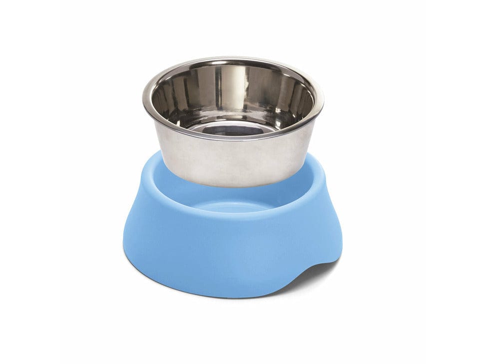 Diva Bowl 2.8L (Ø 30.5 H9.8 cm) for Cats and Dogs Blue with removeable cover