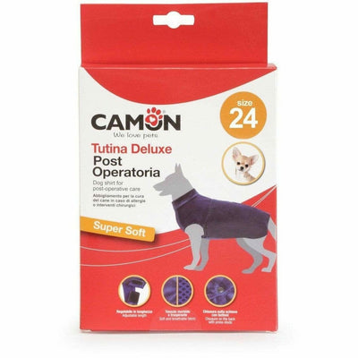 Dog Shirt "Deluxe" for Post-Operative Care - Blue-Size 40