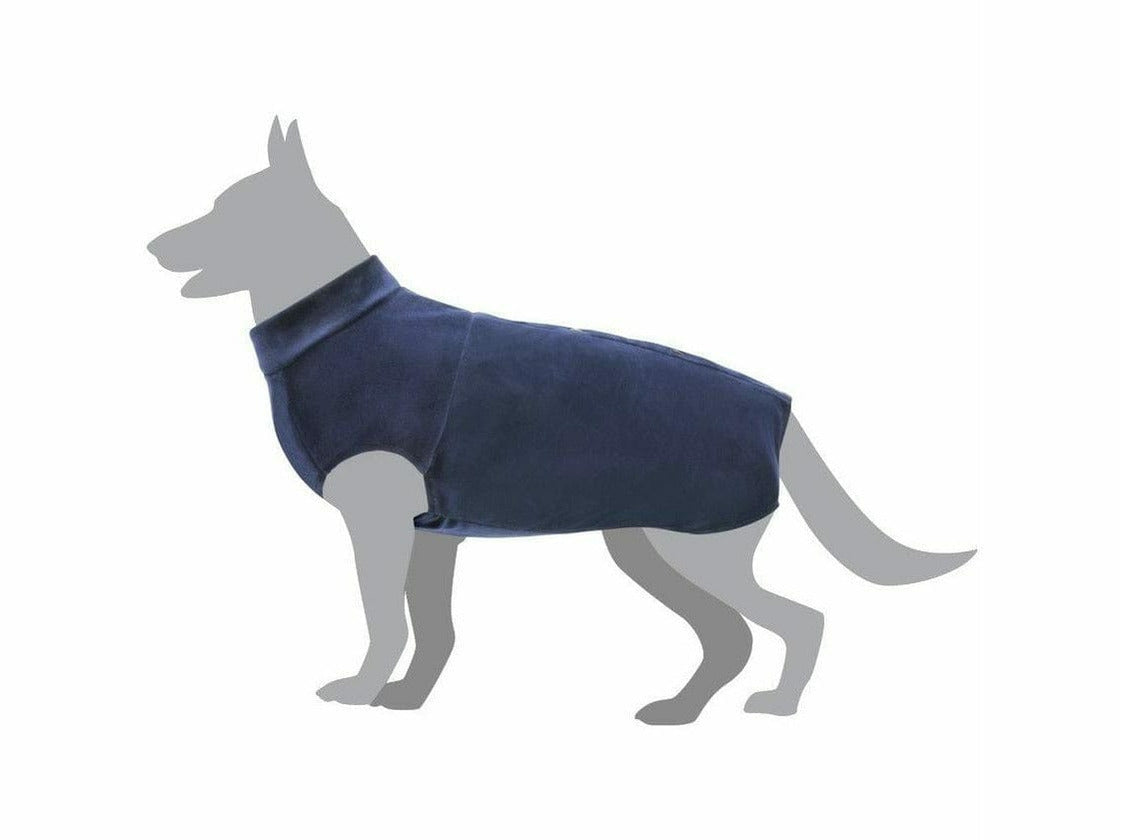 Dog Shirt "Deluxe" for Post-Operative Care - Blue-Size 50 open
