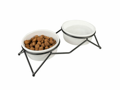 Duvo+ Dinner Set Stone Up Zigzag (White/Black, 280ml)