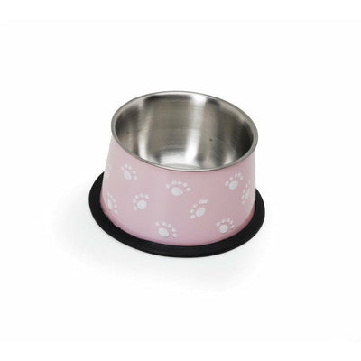 Embossed No-Tip Steel Bowl with Colorful Coating