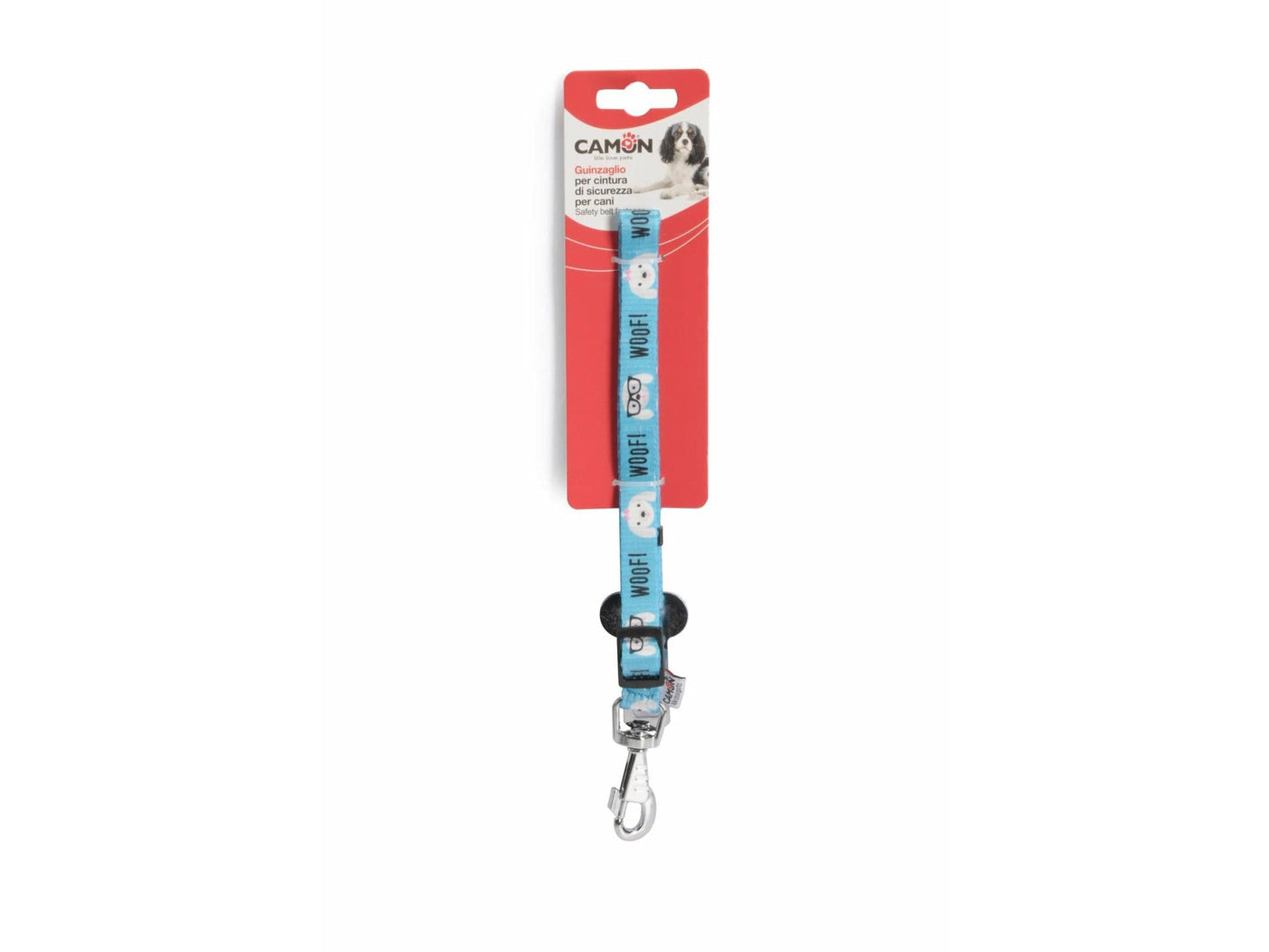 Adjust. safety leash in printed polyester