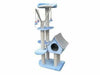 Fauna Blue Sagrada Cat Scratching Post – Plush &amp; Sisal Tower (128cm H, Modern Design)