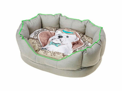 FIORE 70 Pet Bed - High-Quality Fabric, Grey