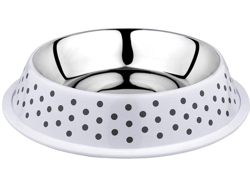 Feeding Bowl Deco Fix – Dots White